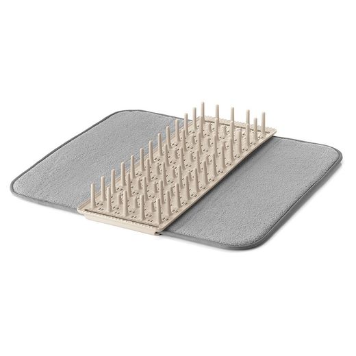 Dry & Safe ECO-KITCHEN Clay Dish Rack with Mat, 45x17x6cm