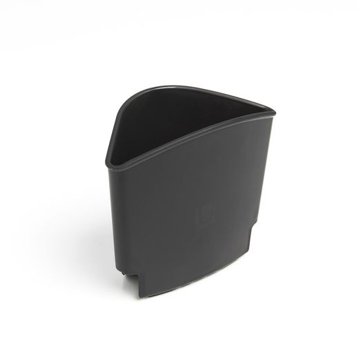 Égouttoir à vaisselle en acier noir et argent, 36 x 28 x 14 cm | couler