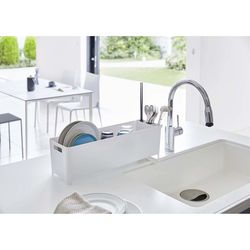 Wąska suszarka do naczyń ABS w kolorze białym, 55,5 x 16,5 x 16 cm | Wieża