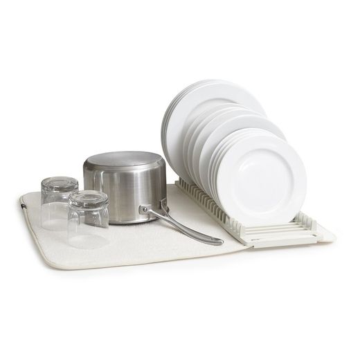 Crème polyester afdruiprek, 61 x 46 x 4 cm | droog