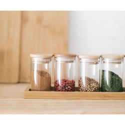 Support à épices 6B Tap. Bambou, 33,5x7x9 cm