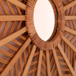 Bambuspegel och naturspegel, 65 x 3 x 65 cm | arteaga