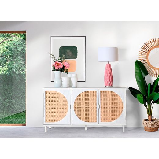 Bambusspiegel und Naturspiegel, 67 x 5 x 67 cm | arteaga