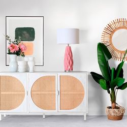 Bambusspiegel und Naturspiegel, 67 x 5 x 67 cm | arteaga