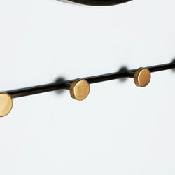 IJzeren spiegel en zwarte en gouden spiegel, 50 x 5 x 63 cm | Vische