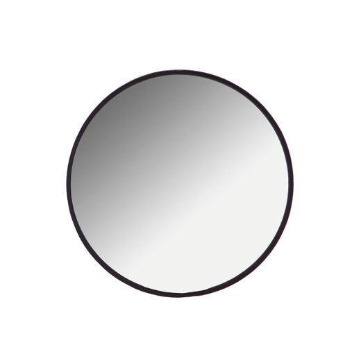 Espejo de metal en negro, 60 x 6 x 60 cm | Geokel