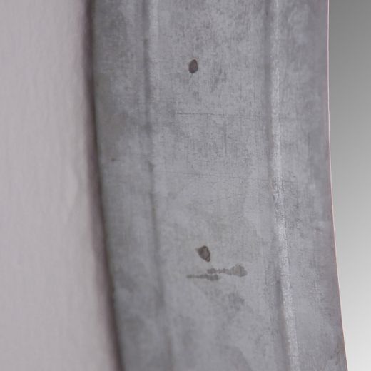 Espejo de metal en negro, 60 x 6 x 60 cm | Geokel