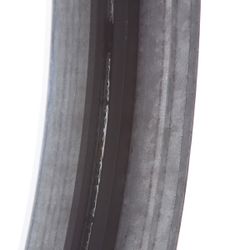 Espejo de metal en negro, 60 x 6 x 60 cm | Geokel