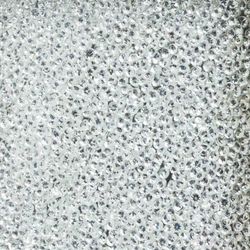 Miroir mural en bois argenté, 60x90 cm