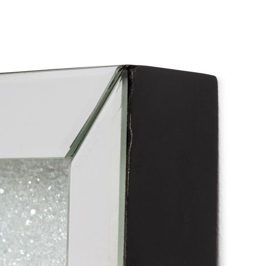 Miroir mural en bois argenté, 60x90 cm