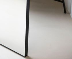 Espejo de pie de aluminio en negro, 40 x 160 cm | Black