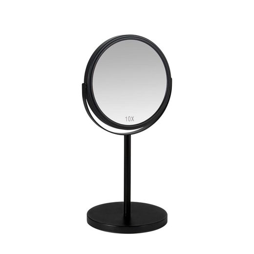 Espejo de pie x10 de metal en negro mate, 18,5 x 15 x 34,5 cm | Metal