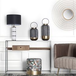 IJzeren spiegel 91x91 cm