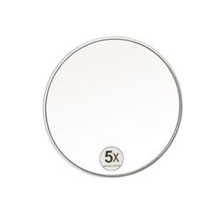 Round Mirror with Suction Cup x5 Magnification, Ø15cm