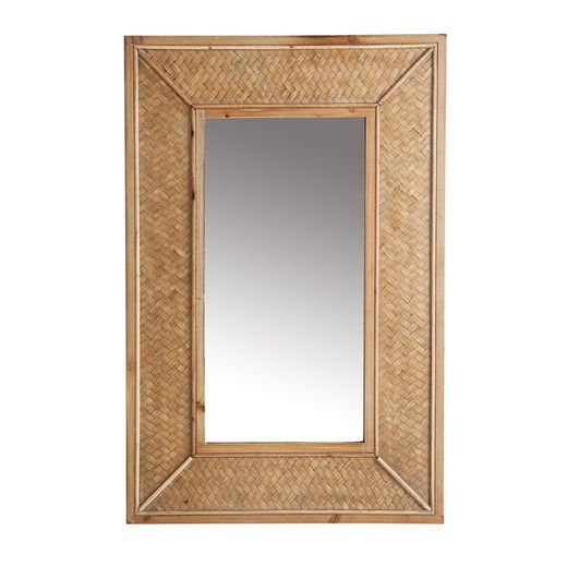 Miroir Solle en bois de sapin 60x4x90 cm
