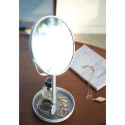 Vanity mirror made of steel and mirror in white, 33 x 17.5 x 14 cm | Tower