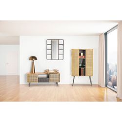 Varese spegel i järn, 63x12x75 cm