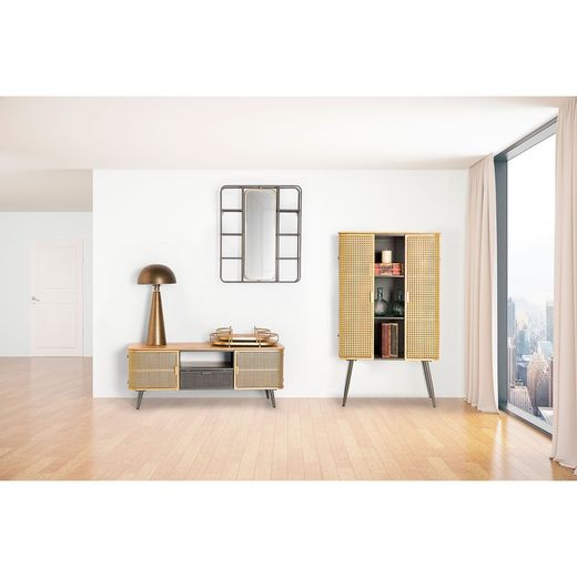 Varese spegel i järn, 63x12x75 cm