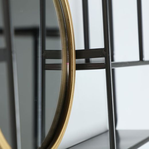 Iron Varese mirror, 74x12x35 cm