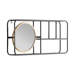 Iron Varese mirror, 74x12x35 cm