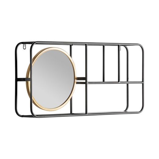 Iron Varese mirror, 74x12x35 cm