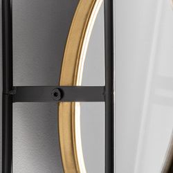 Iron Varese mirror, 74x12x35 cm