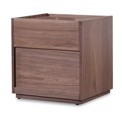 ESSEN | Mesa de cabeceira em madeira de castanho 50 x 45 x 51 cm