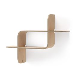 Półka z drewna kauczukowego w kolorze naturalnym, 62 x 15 x 47 cm | montowanie