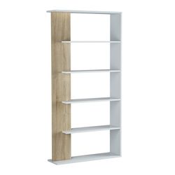 Shelving 6 shelves in white, 90 x 25 x 180 cm