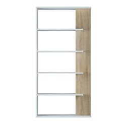 Shelving 6 shelves in white, 90 x 25 x 180 cm