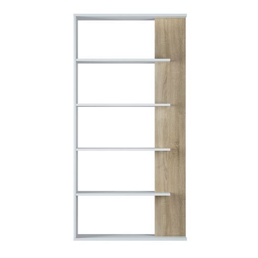 Shelving 6 shelves in white, 90 x 25 x 180 cm