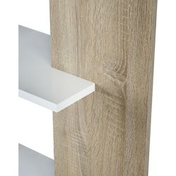 Shelving 6 shelves in white, 90 x 25 x 180 cm