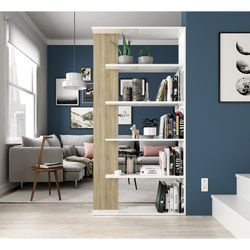 Shelving 6 shelves in white, 90 x 25 x 180 cm