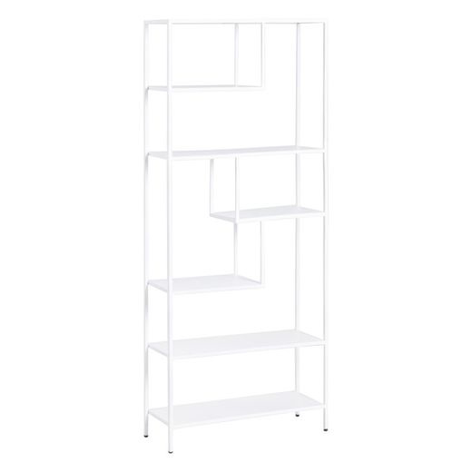 Scaffale alto in metallo bianco, 80 x 26 x 180 cm | Piazza