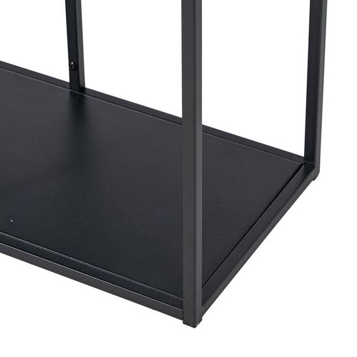 Étagère Console En.casa - Design Épingles à Cheveux Noir - 82x80x18cm - Parfaite Pour Cadrer Radiateur