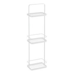 White steel bathroom shelf, 18 x 12 x 67 cm | Tower