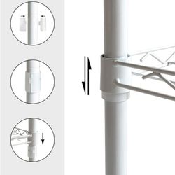 White iron shelf, 56 x 35 x 120 cm | Klaus