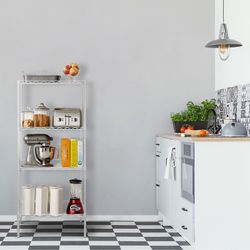 White iron shelf, 56 x 35 x 120 cm | Klaus