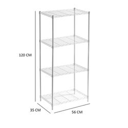 White iron shelf, 56 x 35 x 120 cm | Klaus