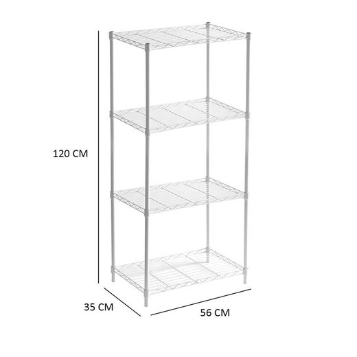 White iron shelf, 56 x 35 x 120 cm | Klaus