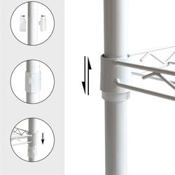 Scaffale in ferro bianco, 56 x 35 x 160 cm | Klaus