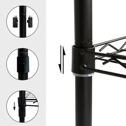 Scaffale in ferro nero, 56 x 35 x 160 cm | Klaus