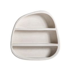 Mangoholzregal in Off-White, 100 x 22 x 100 cm | Arnsberg