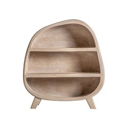 Mango wood shelving unit in light brown, 120 x 38 x 132 cm | Werle