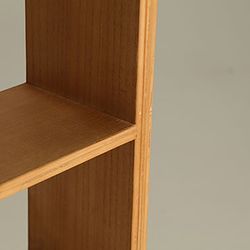 Paulownia wood shelving unit in natural, 49 x 18 x 82 cm | Skagen