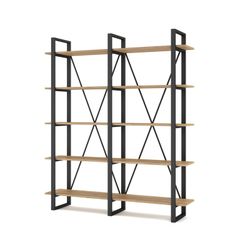 Houten plank in zwart en naturel, 150 x 34,5 x 180 cm | herleven