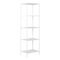 White wood and steel shelving unit, 51 x 36 x 170 cm | Vita