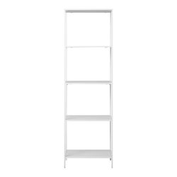 White wood and steel shelving unit, 51 x 36 x 170 cm | Vita
