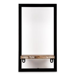 Etagère en métal et bois, 20x23x25 cm