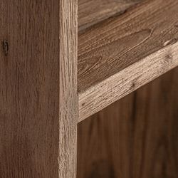 Recycled teak shelving in natural, 100 x 40 x 150 cm | Lux